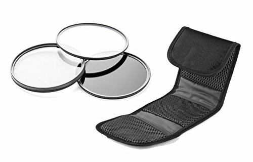Product Cover Leica V-LUX (Typ 114) High Grade Multi-Coated, Multi-Threaded, 3 Piece Lens Filter Kit (62mm) Made by Optics + Nw Direct Microfiber Cleaning Cloth.