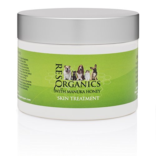 Product Cover ResQ Organics Pet Skin Treatment 2oz - Effective for Hot Spots, Mange, Itchy Skin, Allergies, Dry Nose, Cracked Paws, Promotes Hair Growth.