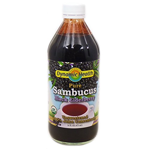 Product Cover Sambucus Black Elderberry Certified Organic Dynamic Health 16 oz Liquid