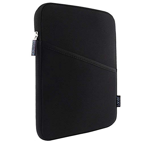 Product Cover Lacdo Shockproof Tablet Sleeve Case for 11 Inch New IPad Pro 2018 | IPad Pro 10.5 Inch | 9.7 Inch New IPad | IPad Air 2 | Samsung Galaxy Tab 10.1 Protective Bag, Fit Apple Smart Keyboard, Black/Black
