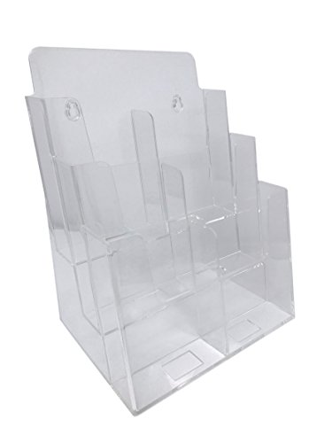 Product Cover Dazzling Displays Clear Acrylic 3-Tier Brochure Holder for 8.5