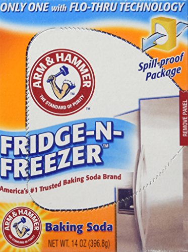 Product Cover Arm & Hammer Baking Soda, Fridge-N-Freezer Pack, Odor Absorber, 14oz (Pack of 6)