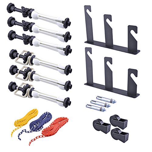 Product Cover Neewer Photography 3 Roller Wall Mounting Manual Background Support System, including Two(2) Tri-fold hooks, Six(6) Expand bars, Three(3) Chains