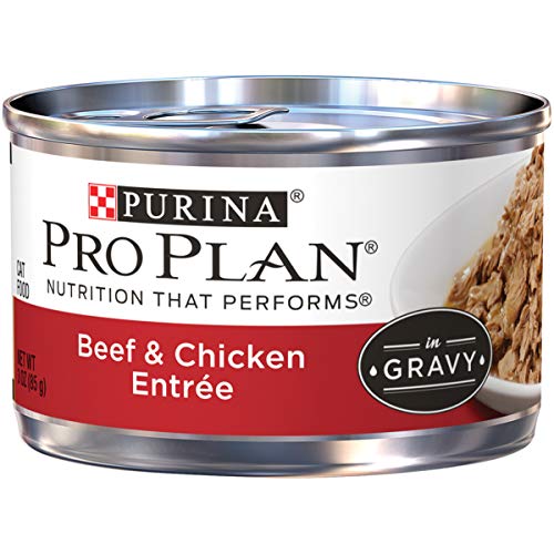 Product Cover Purina Pro Plan Gravy Wet Cat Food, Beef & Chicken Entree - (24) 3 oz. Pull-Top Cans