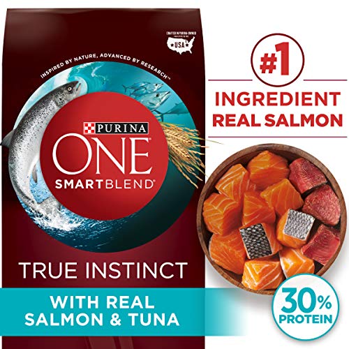 Product Cover Purina ONE High Protein Natural Dry Dog Food, SmartBlend True Instinct With Real Salmon & Tuna - 27.5 lb. Bag