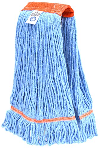 Product Cover Nine Forty USA Floor Cleaning Wet Mop Head Refill | Replacement - Janitorial Heavy Duty Industrial | Commercial Yarn (1 Pack, Large)