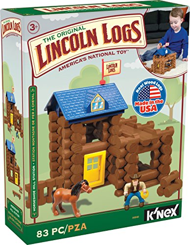 Product Cover LINCOLN LOGS - Horseshoe Hill Station - 83 Pieces - Ages 3+ Preschool  Education Toy