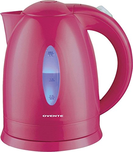 Product Cover OVENTE KP72F 1.7 L BPA-Free Electric Kettle, Fast Heating Cordless Water Boiler, Illuminated, Fuchsia