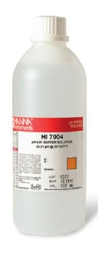 Product Cover Hanna Instruments HI7004L 4.01 pH Calibration Buffer Solution, 500mL Bottle