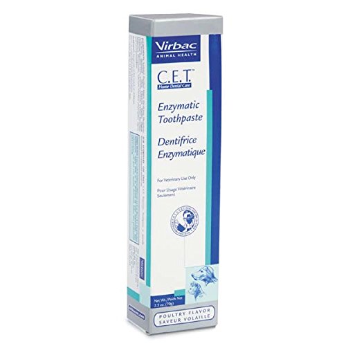 Product Cover CET Virbac Plaque Tartar Control Enzymatic Dog and Cat Toothpaste, 2.5 oz, Poultry