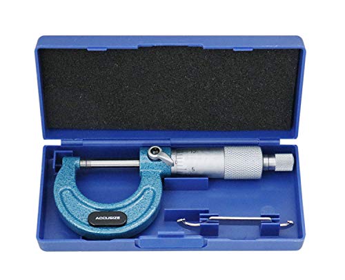 Product Cover Accusize Industrial Tools 0-1'' by 0.0001'' Ultra-Precision Outside Micrometer, Eg00-0001