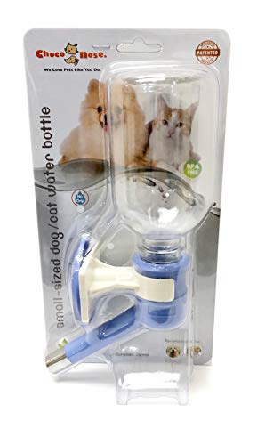 Product Cover Choco Nose H590 Patented No Drip Small-Medium Sized Dog Water Bottle, Cat Water Feeder, Leak-Proof Pet Water Bottle, Mess-Free, Bpa-Free, 11.2 Oz / 330 Ml. Nozzle Diameter: 16Mm (Cornflower Blue)