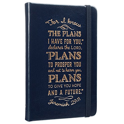 Product Cover I Know The Plans Hardcover LuxLeather Notebook with Elastic Closure in Cobalt Blue - Jeremiah 29:11 Pocket Journal / Notebook - Jeremiah 29:11
