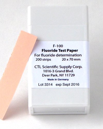 Product Cover CTL Scientific, F-100, Fluoride Test Paper , Box Of 200 Strips