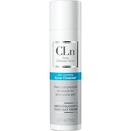 Product Cover CLn Acne Cleanser - Acne Wash with Salicylic Acid and Preserved with Sodium Hypochlorite, Non-Irritating, Fragrance Free, Treats and Prevents Breakouts for Acne Prone Skin (2.5 fl oz)