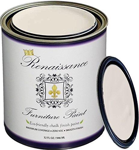 Product Cover Retique It by Renaissance chalk finish furniture paint, 32 oz (Quart), Ivory Tower 02-Antique White