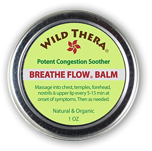 Product Cover Wild Thera Breathe Easy/Breathe Flow Balm. Natural Sinus Relief, Allergy Relief, Stuffy Nose, Chest Congestion. Sinus Buster: Colds, Cough, Headache, Sinus Infection Relief, Sinus Rinse and Neti Pot