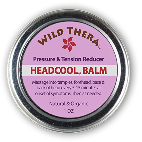 Product Cover Wild Thera Headache Migraine Relief. Natural Herbal Balm with Essential Oils for Sinus, Nausea, Stress & Anxiety Relief. Can be Used with Headache Hat, Migraine mask, Ice Pack and Aromatherapy.