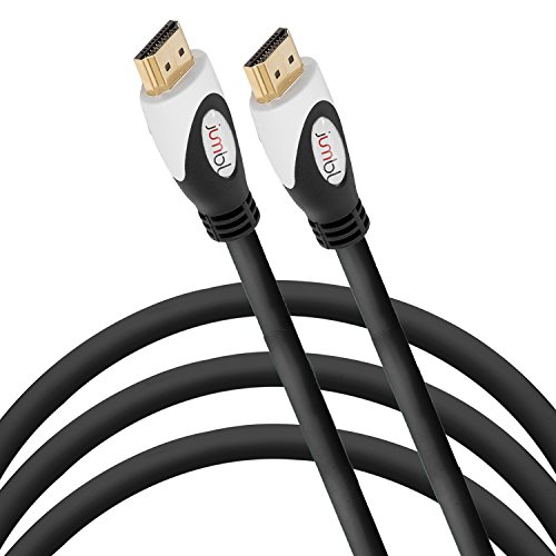 Product Cover Jumbl High-Speed HDMI Category 2 Premium Cable (25 Feet) Supports 3D & 4K Resolution, Ethernet, 1080P and Audio Return - Black