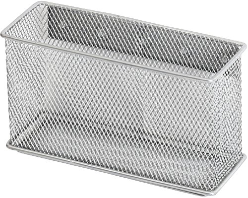 Product Cover Ybmhome Wire Mesh Magnetic Storage Basket, Container, Desk Tray, Office Supply Accessory Organizer Silver for Refrigerator/Microwave Oven or Magnetic Surface in Kitchen or Office 2305 (1, Large)