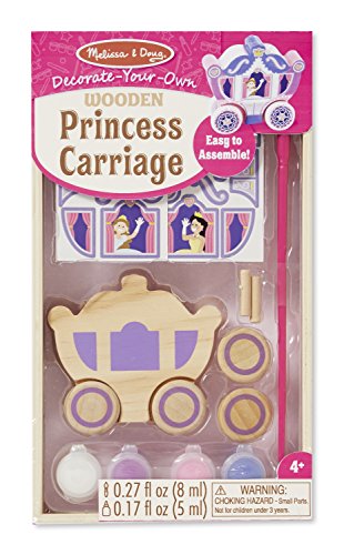 Product Cover Melissa & Doug Decorate-Your-Own Wooden Princess Carriage Craft Kit