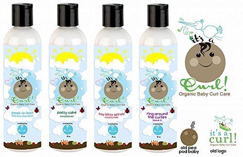 Product Cover Curls It's a Curl Organic Baby Curl Care Set 4pcs- Tearless Shampoo +Conditioner+Moisturizer+Leave In