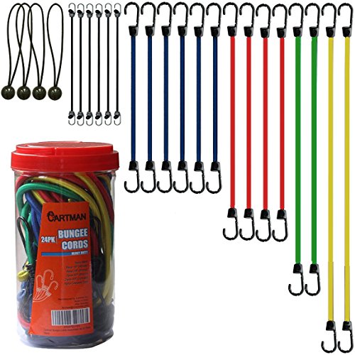 Product Cover Cartman Bungee Cords Assortment Jar 24 Piece in Jar - Includes 10