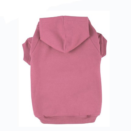 Product Cover BINGPET Blank Basic Cotton/Polyester Pet Dog Sweatshirt Hoodie BA1002, Pink Large