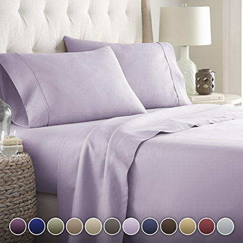 Product Cover Hotel Luxury Bed Sheets Set Today! On Amazon Soft Bedding 1800 Series Platinum Collection-100%!Deep Pocket,Wrinkle & Fade Resistant (Calking,Lavender)