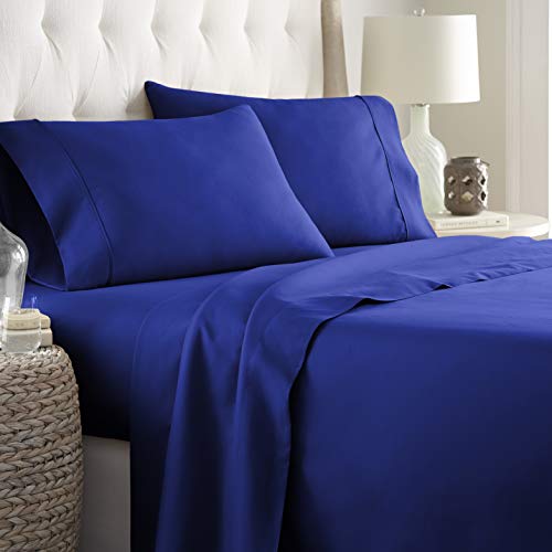 Product Cover Hotel Luxury Bed Sheets Set-1800 Series Platinum Collection-Deep Pocket,Wrinkle & Fade Resistant (Queen,Royal Blue)
