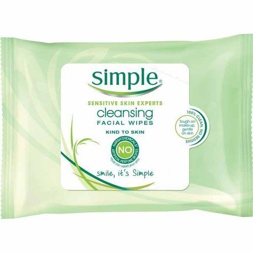 Product Cover Simple Sensitive Skin Makeup Removing Cleansing Wipes No Harsh Chemicals 3 Packs of 25 Wipes