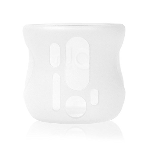 Product Cover Olababy Silicone Sleeve for Avent Natural Glass Bottles (4 oz, Translucent)
