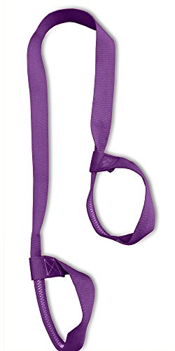Product Cover Clever Yoga Mat Strap Sling Made with The Best, Durable Cotton - Comes with Our Special Namaste (Purple)