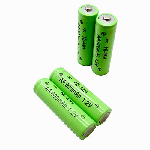 Product Cover ASC Solar Light AA Ni-MH 600mAh Rechargable Batteries (Pack of 12) (AA 600mAh)