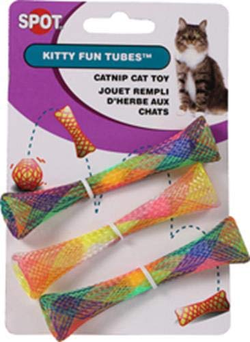 Product Cover SPOT Ethical Pet Catnip Cat or Kitten Toy, Colorful Fun Tubes. Interactive Bouncy cat Toy
