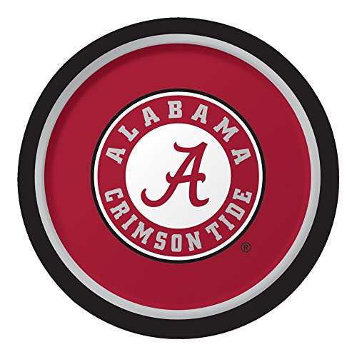 Product Cover Creative Converting 8 Count Sturdy Style University of Alabama Paper Plates (Dinner Size), 8.75