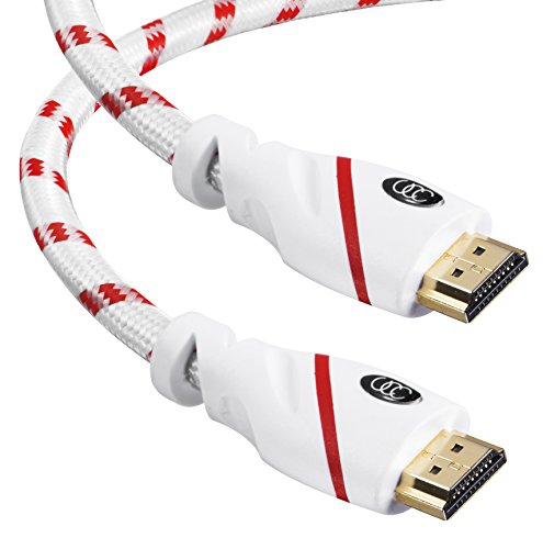 Product Cover HDMI Cable 25 ft - 4K Resolution UHD 2.0b Ready - Supports Ethernet HDR Video Ultra HD Bandwidth 18Gbps - Audio Return Channel - 25 Feet (7.6 Meters) High Speed HDMI Cable