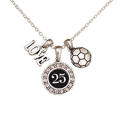 Product Cover MadSportsStuff Custom Player ID Soccer Necklace (#25, One Size)
