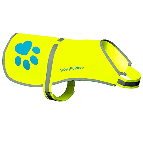 Product Cover SafetyPUP XD Dog Reflective Vest, Sizes to Fit Dogs 14 lbs to 130 lbs Hi Vis, Safety Vest Keeps Dogs Visible On and Off Leash in Both Urban and Rural Environments