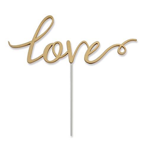 Product Cover Kate Aspen Love Cake Topper, Wedding Decoration, Food Safe Acrylic