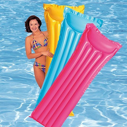 Product Cover Intex Inflatable Glossy Float Swimming Mat - Water Aqua Fun (Colors May Vary)