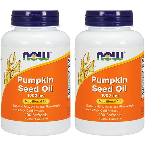 Product Cover Now Foods Pumpkin Seed Oil 1000mg Soft-gels, 200-Count (100X2)