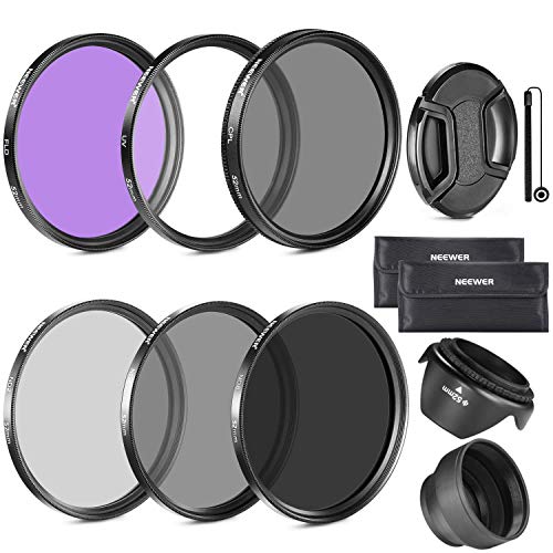 Product Cover Neewer 58MM Lens Filter Accessory Kit (UV, CPL, FLD) for CANON EOS Rebel T5i T4i T3i T3 T2i T1i XT XTi XSi SL1 DSLR Cameras