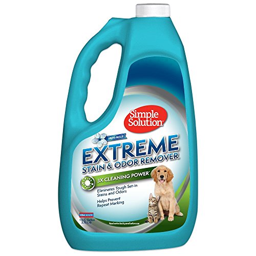 Product Cover Simple Solution Extreme Pet Stain and Odor Remover | Enzymatic Cleaner with 3X Pro-Bacteria Cleaning Power | Spring Breeze, 1 Gallon