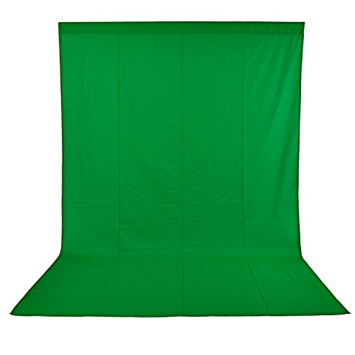 Product Cover Neewer Photo Studio 100% Pure Muslin Collapsible Backdrop Background for Photography,Video and televison 3 x 6M/ 9.8 x19.7ft (GREEN）