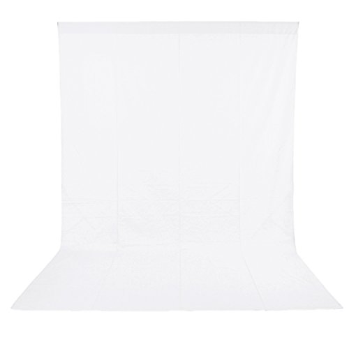 Product Cover Neewer 6 x 9FT / 1.8 x 2.8M Photo Studio 100% Pure Muslin Collapsible Backdrop Background for Photography,Video and Televison (Background ONLY) - White