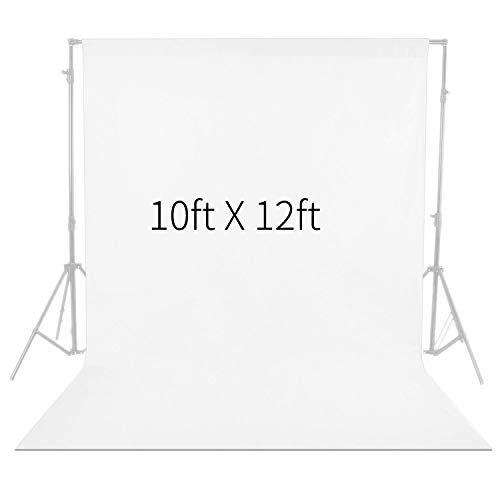 Product Cover Neewer 10 x 12FT / 3 x 3.6M PRO Photo Studio Fabric Collapsible Backdrop Background for Photography,Video and Televison (Background ONLY) - White