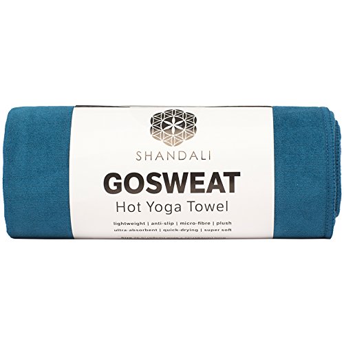 Product Cover SHANDALI Gosweat Hot Yoga Towel, Color Evening Blue, Size 26.5 x 72