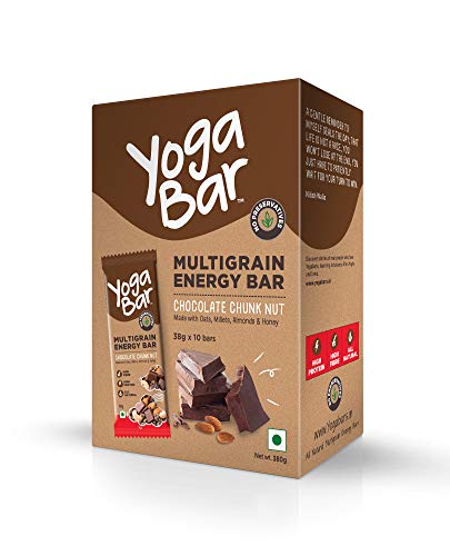 Product Cover Yogabar Multigrain Energy Bars - 380gm (Chocolate Chunk Nut , 38gm x 10 Bars)