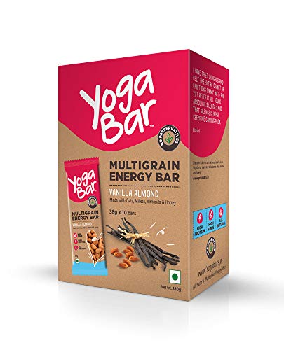 Product Cover Yogabar Multigrain Energy Bars - 380gm (Vanilla Almond, 38gm x 10 Bars)